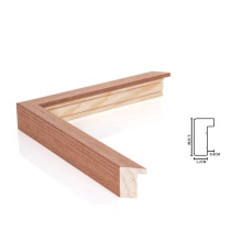 Modern Solid Wood Natural Color Frame Bars